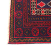 Baluchi Rug Handmade Multi Geometric 4x7 ft