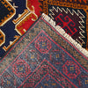 Baluchi Rug Handmade Multi Geometric 4x7 ft