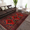 Baluchi Rug Handmade Multi Geometric 4x6 ft