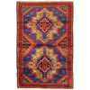 Baluchi Rug Handmade Multi Geometric 4x6 ft