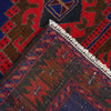 Baluchi Rug Handmade Blue Geometric 4x7 ft