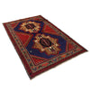 Baluchi Rug Handmade Blue Geometric 4x7 ft