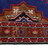 Baluchi Rug Handmade Blue Geometric 4x7 ft