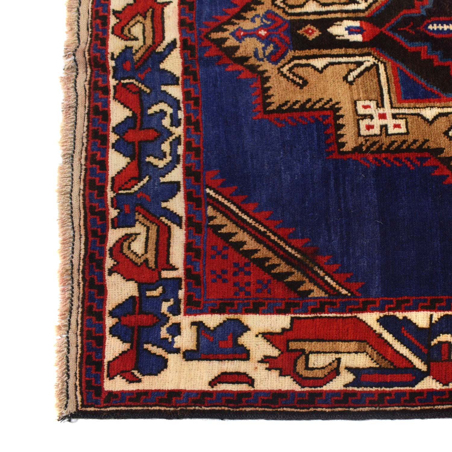Baluchi Rug Handmade Multi Geometric 4x6 ft