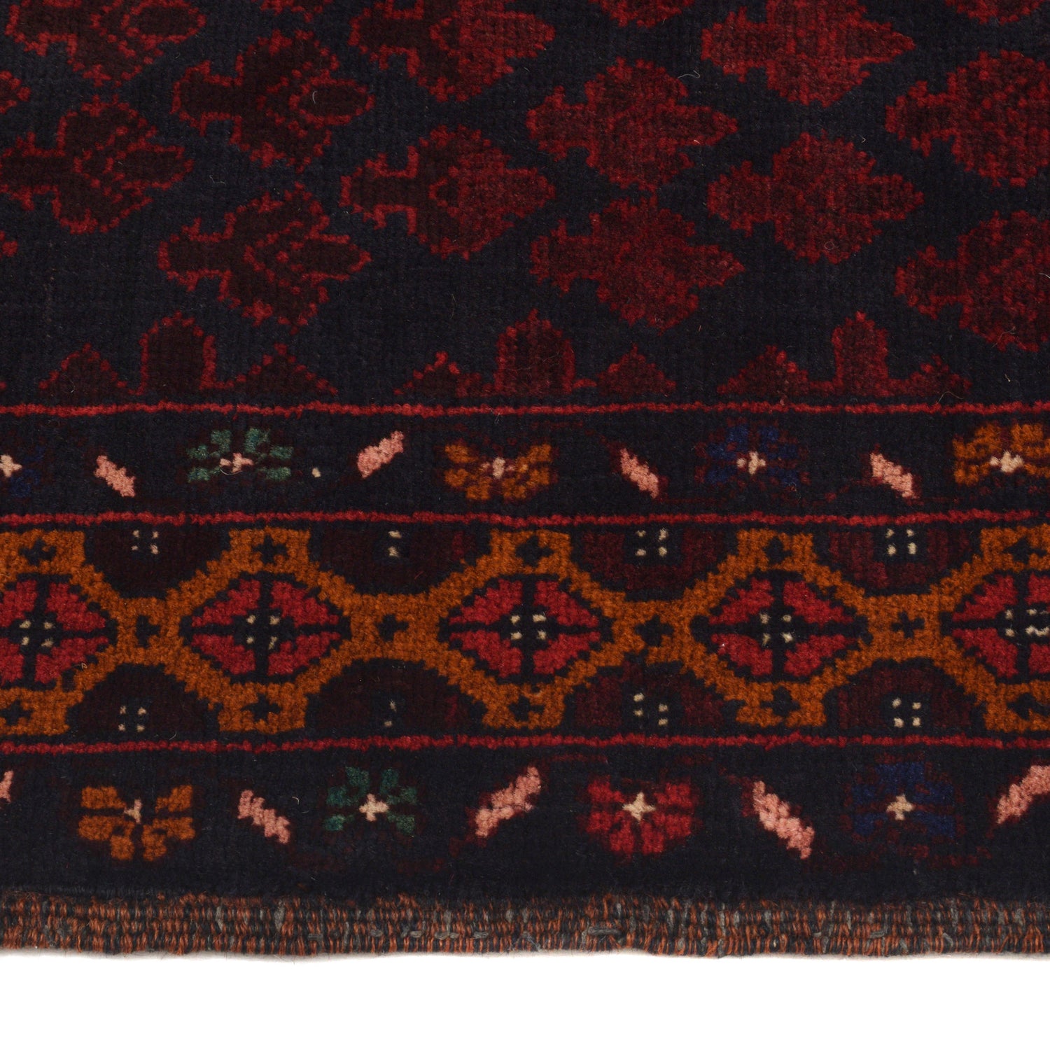 Baluchi Rug Handmade Multi Geometric 4x6 ft