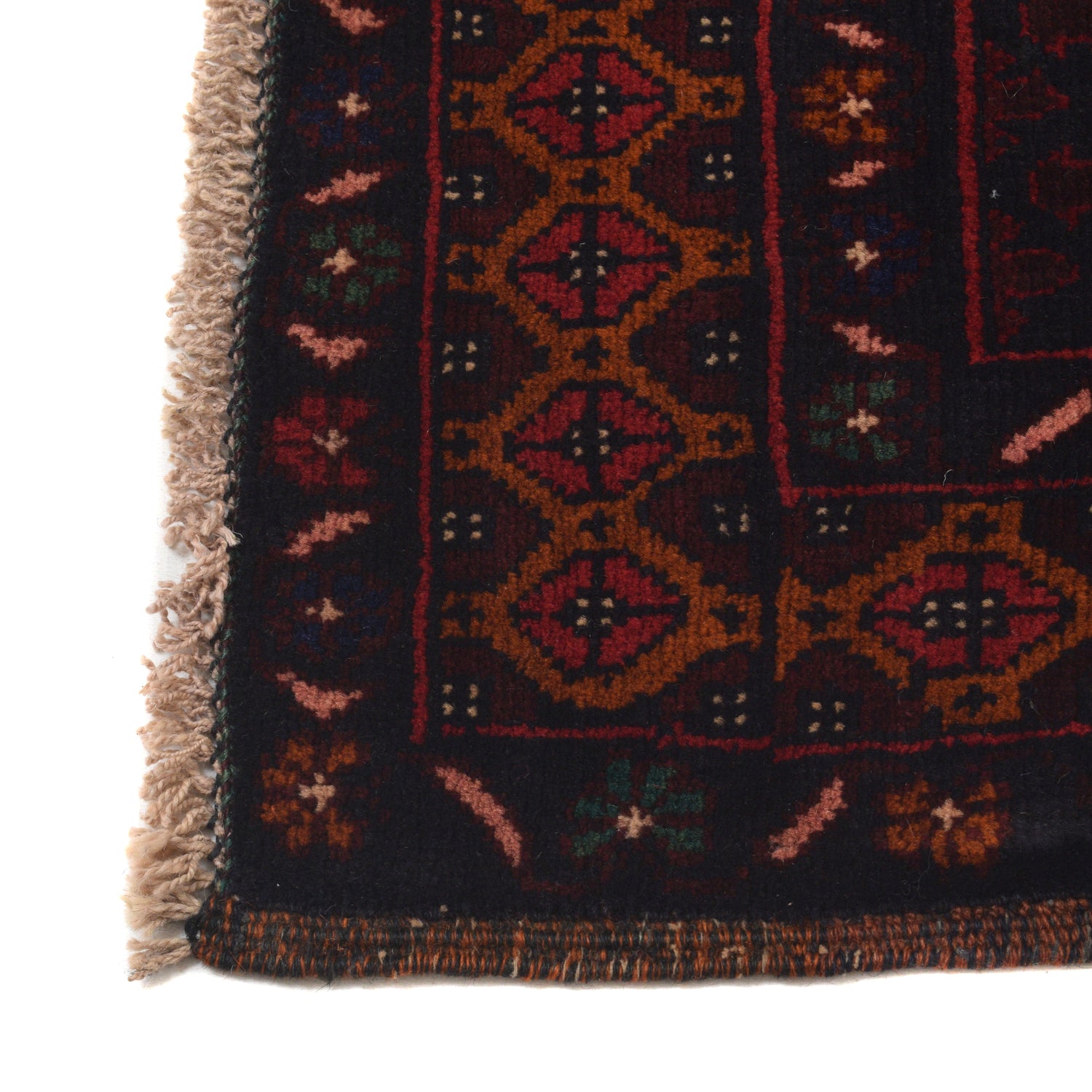 Baluchi Rug Handmade Multi Geometric 4x6 ft