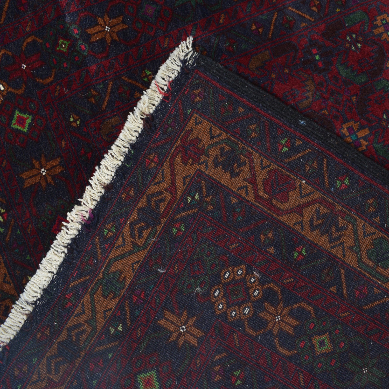 Baluchi Rug Handmade Multi Geometric 4x6 ft