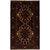 Baluchi Rug Handmade Multi Geometric 4x7 ft
