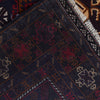 Baluchi Rug Handmade Multi Geometric 4x7 ft