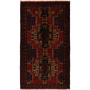 Baluchi Rug Handmade Red Geometric 4x7 ft