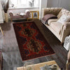 Baluchi Rug Handmade Red Geometric 4x7 ft