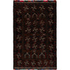 Baluchi Rug Handmade Multi Geometric 4x6 ft