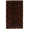 Baluchi Rug Handmade Multi Geometric 4x7 ft