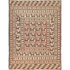 Soumak Kilim Area Rug Handmade White Pictorial 4x6 ft
