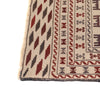 Soumak Kilim Area Rug Handmade White Pictorial 4x6 ft