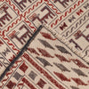Soumak Kilim Area Rug Handmade White Pictorial 4x6 ft
