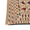 Soumak Kilim Area Rug Handmade White Pictorial 4x6 ft