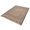 Soumak Kilim Area Rug Handmade White Floral 4x6 ft