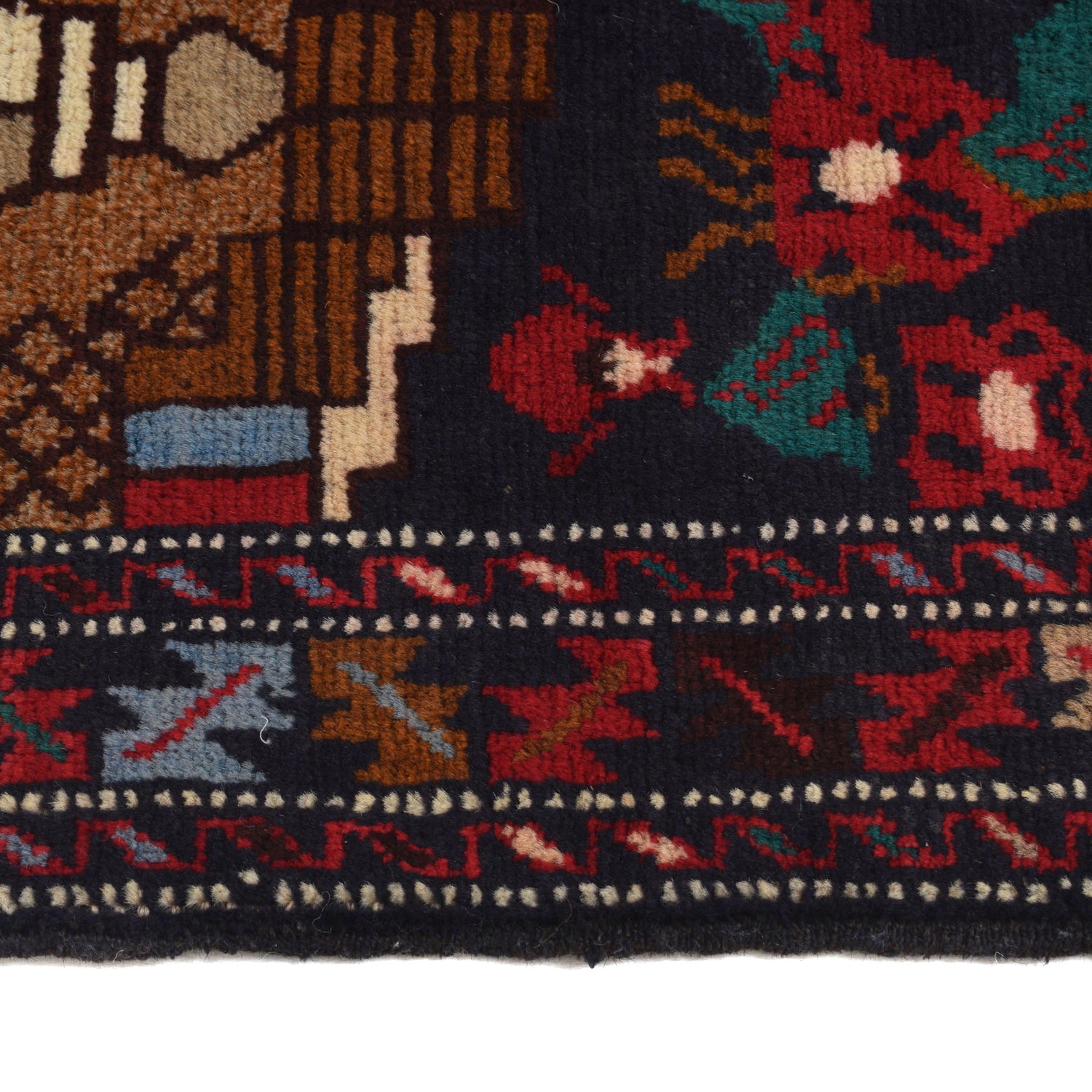 Pictorial Rug Handmade Multi Design