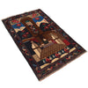 Pictorial Rug Handmade Multi Design