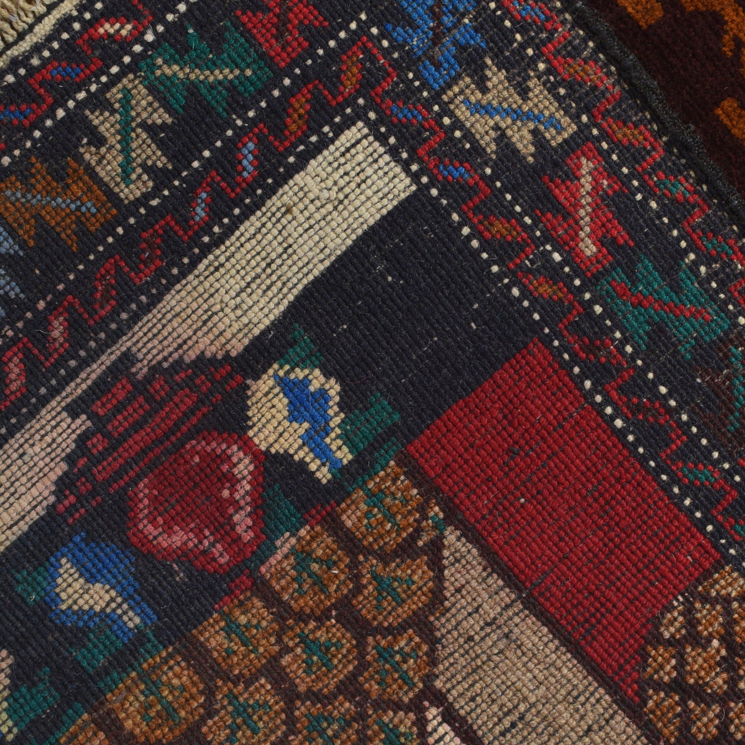 Pictorial Rug Handmade Multi Design