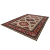 Kazak Rug Handmade Ivory Medallion 9x12 ft