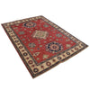 Kazak Rug Handmade Red Medallion 4x7 ft