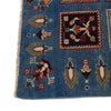 Bakhtiar Area Rug Handmade Blue Medallion 4x6 ft