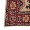 Kazak Rug Handmade Ivory Medallion 3x5 ft