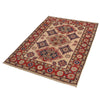 Kazak Rug Handmade Ivory Medallion 3x5 ft