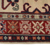 Kazak Rug Handmade Ivory Medallion 3x5 ft