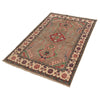 Kazak Rug Handmade Gray Medallion 3x5 ft