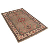 Kazak Rug Handmade Gray Medallion 3x5 ft