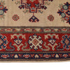 Kazak Rug Handmade Ivory Medallion 3x5 ft