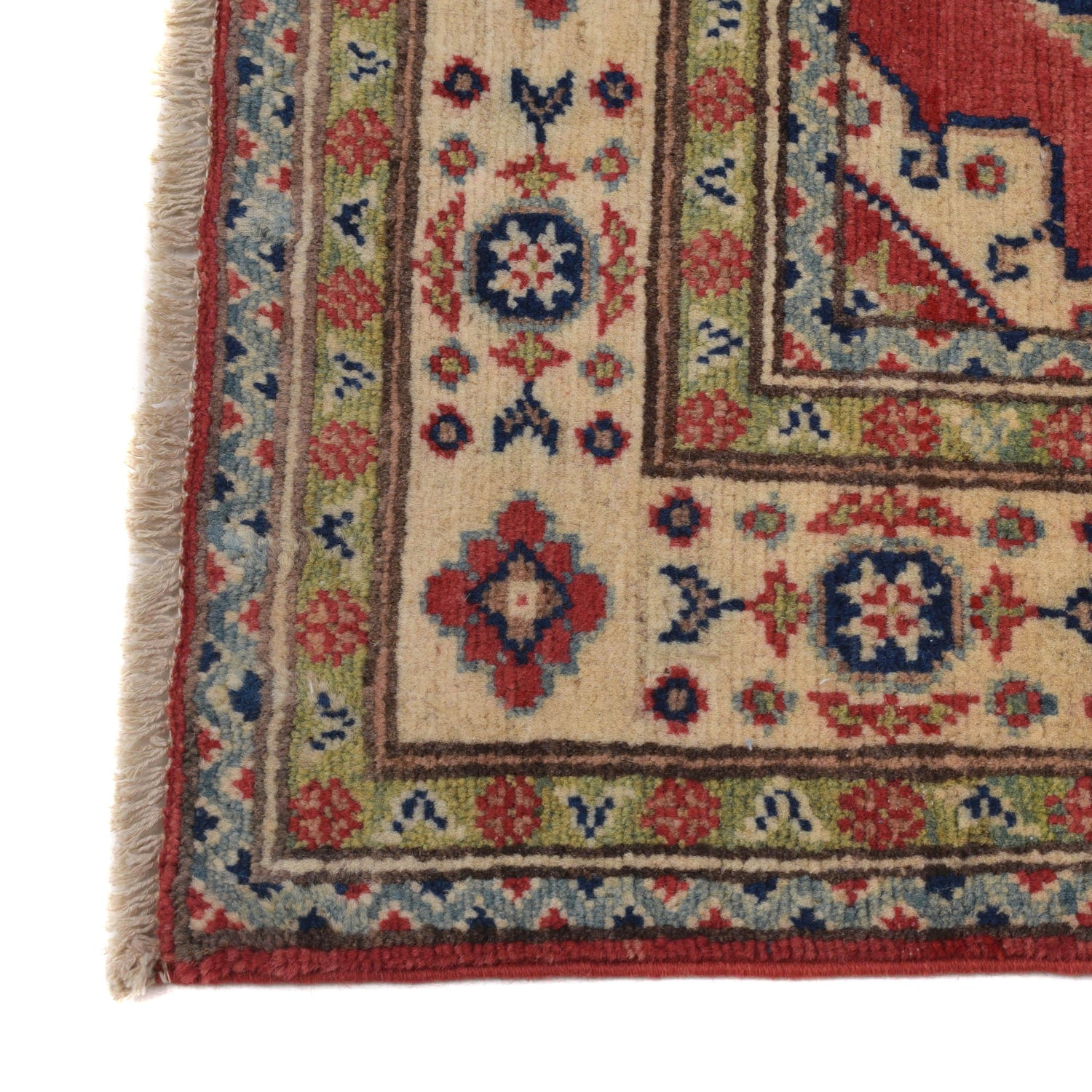 Kazak Rug Handmade Red Medallion 3x5 ft