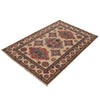 Kazak Rug Handmade Ivory Medallion 3x5 ft