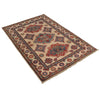 Kazak Rug Handmade Ivory Medallion 3x5 ft