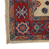 Kazak Rug Handmade Ivory Medallion 2x4 ft