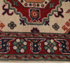 Kazak Rug Handmade Ivory Medallion 2x4 ft