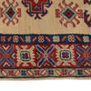 Kazak Rug Handmade Ivory Medallion 2x4 ft