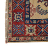 Kazak Rug Handmade Ivory Medallion 2x4 ft