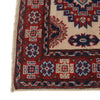Kazak Rug Handmade Ivory Medallion 2x4 ft