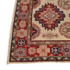 Kazak Rug Handmade Ivory Medallion 2x4 ft