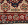 Kazak Rug Handmade Ivory Medallion 2x4 ft