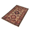 Kazak Rug Handmade Ivory Medallion 2x4 ft