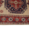 Kazak Rug Handmade Ivory Medallion 2x4 ft