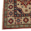 Kazak Rug Handmade Ivory Medallion 2x4 ft