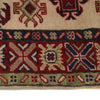 Kazak Rug Handmade Ivory Medallion 2x4 ft