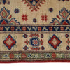 Kazak Rug Handmade Ivory Medallion 2x4 ft