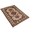 Kazak Rug Handmade Ivory Medallion 2x4 ft